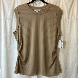 Nine West Women's Tan Sleeveless Top